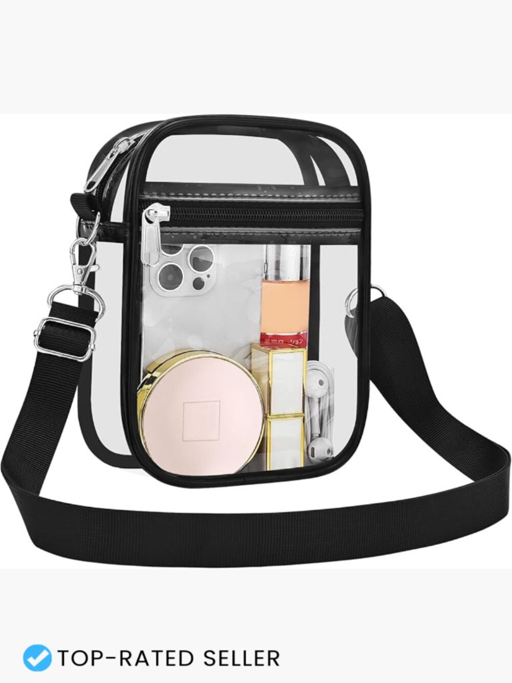 Clear Purse Stadium Approved Transparent Messenger Bag Crossbody Mini